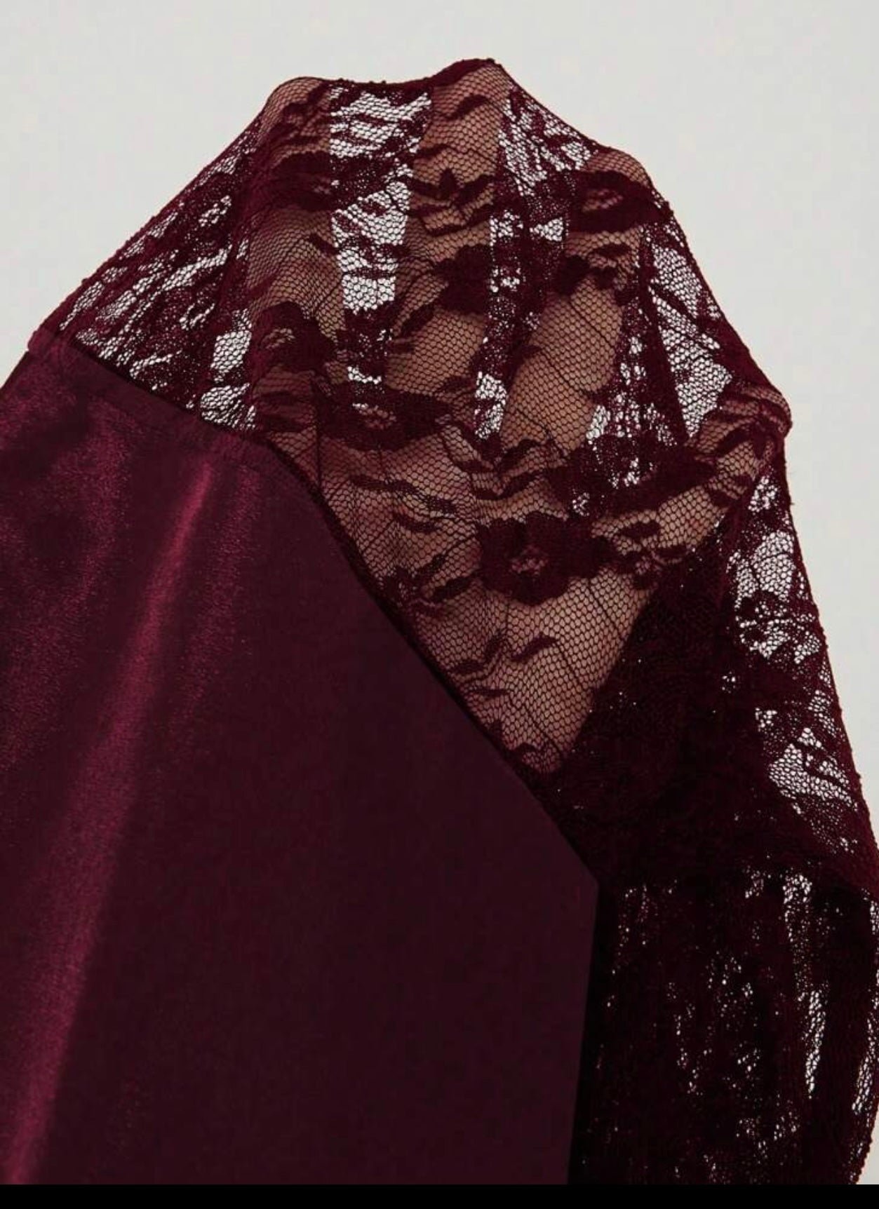 Burgundy Elegance Sequin Midi Dress