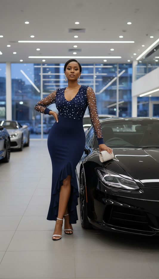 Midnight Star Elegance Evening Dress