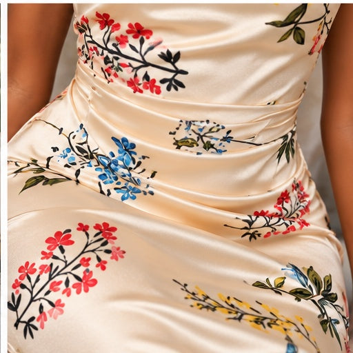 Elodie Ivory Botanical Midi Dress