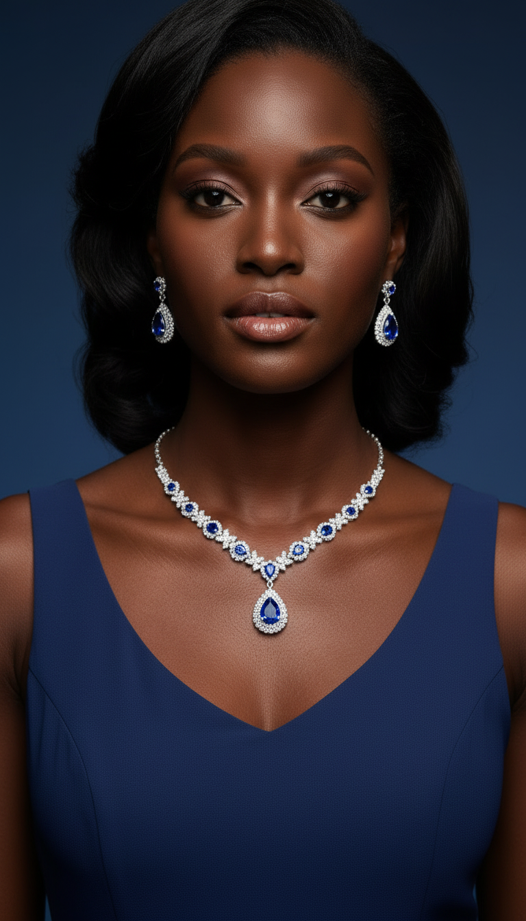 Royal Sapphire Elegance Jewelry Set